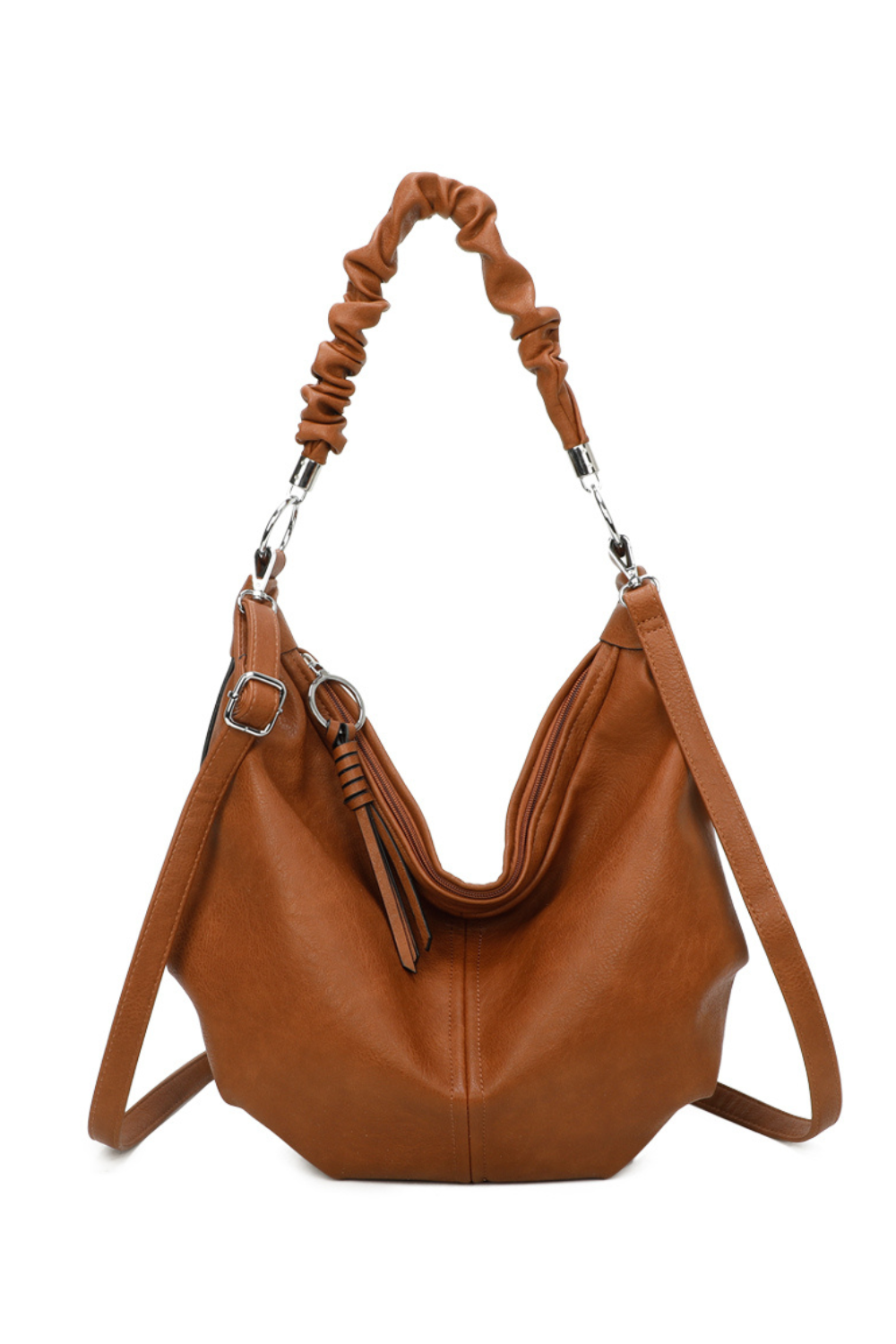 Quinn PU Leather Hobo Shoulder Bag