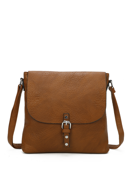 Howell PU Leather Crossbody Messenger Bag - RB220812