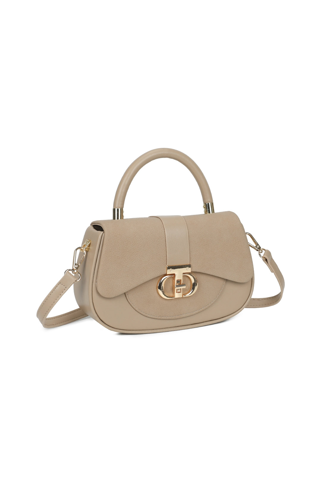 Opaline PU Leather Top Handle Crossbody Bag - RY260538