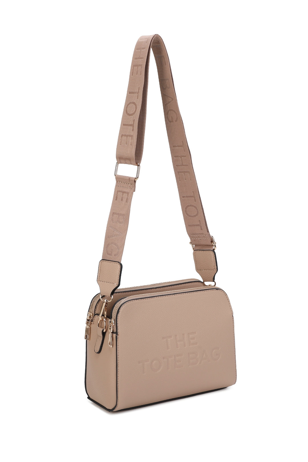 Verity Three Zipped Sections Triple Compartments Crossbody Tote Bag - RM230417