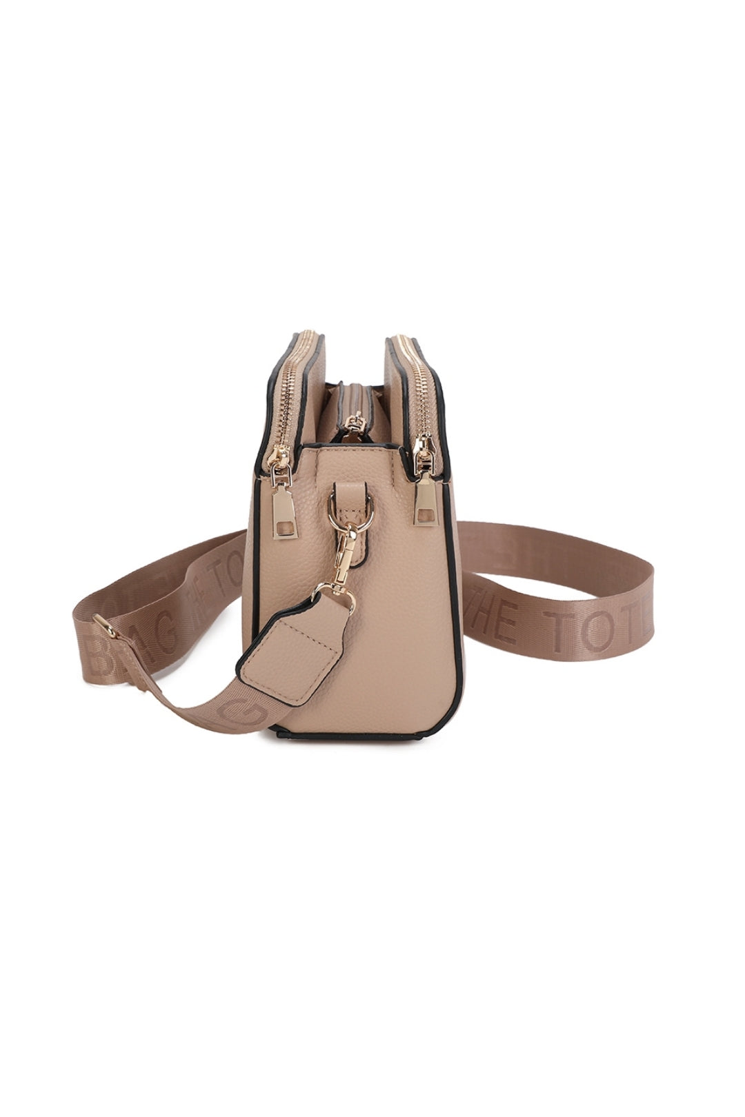 Verity Three Zipped Sections Triple Compartments Crossbody Tote Bag - RM230417