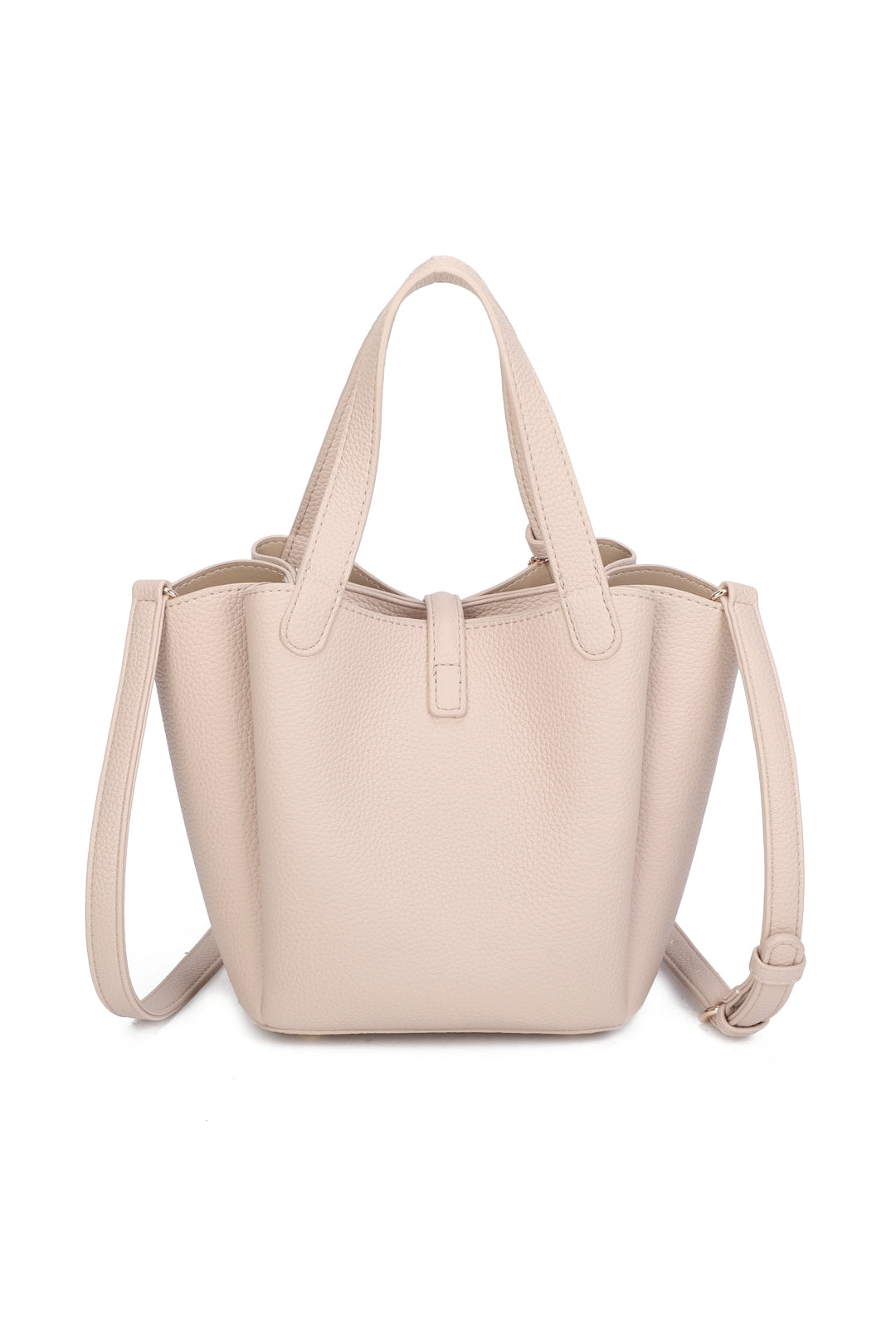 Cyrisse PU Leather Bucket Bag With A Mini Bag Charm - RG51003