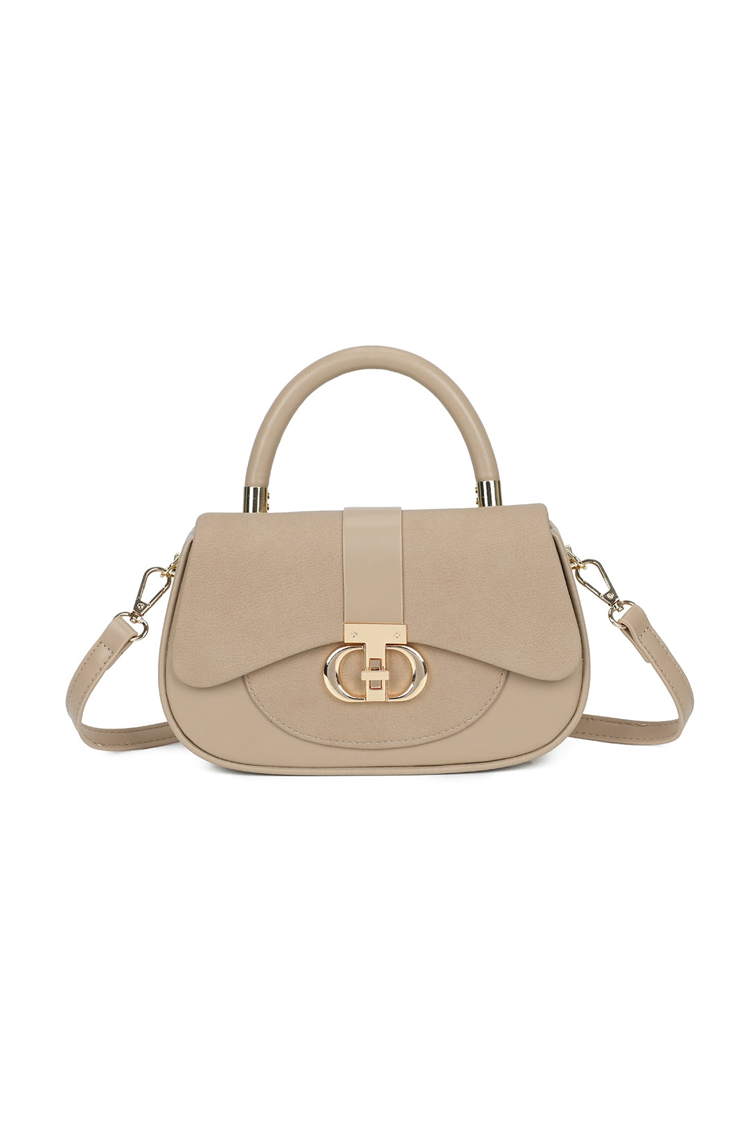 Opaline PU Leather Top Handle Crossbody Bag - RY260538
