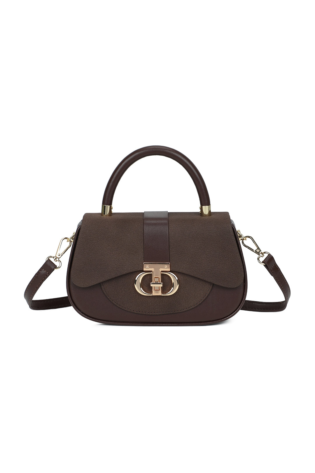 Opaline PU Leather Top Handle Crossbody Bag - RY260538