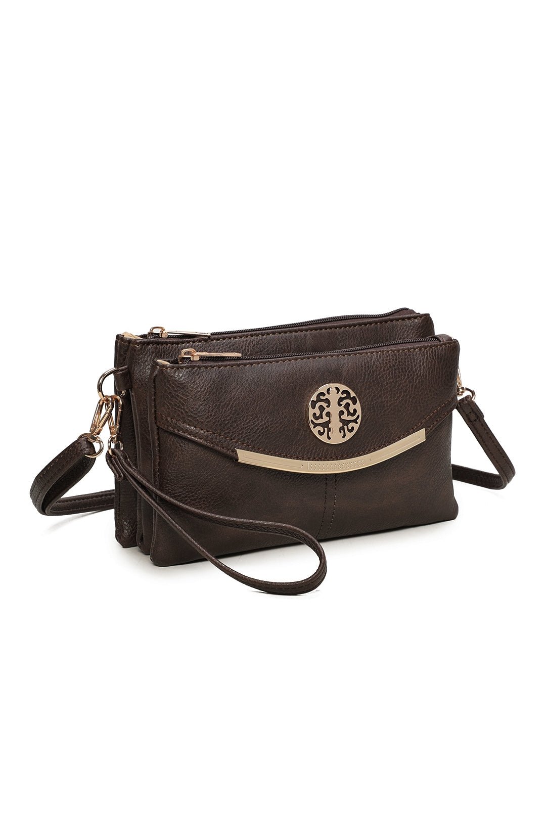 Noveau Triple Compartment Crossbody Bag - RB15111