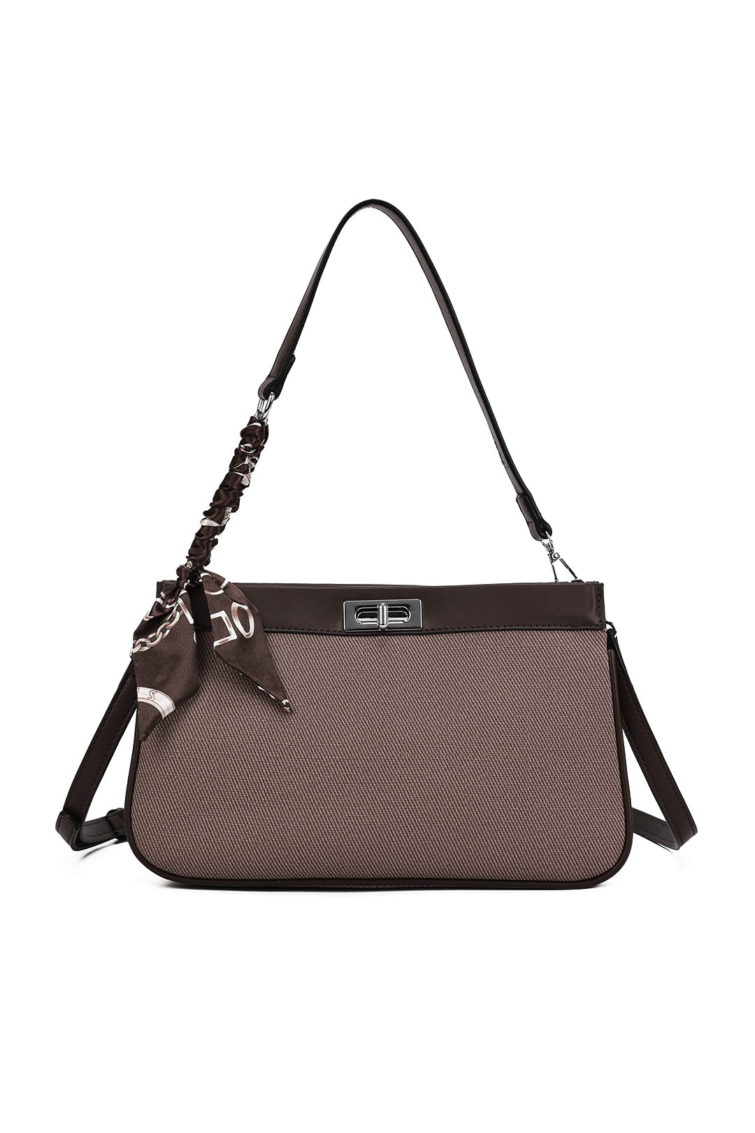 Caspian Dual Compartment Shoulder Bag With A Lock - RB250952