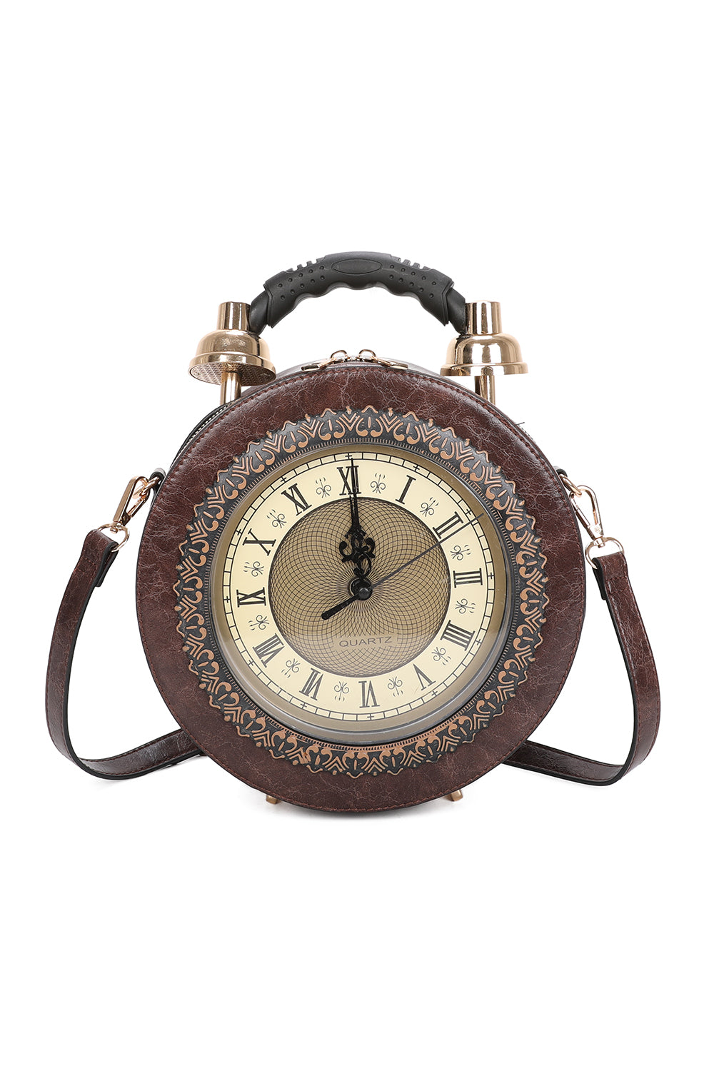 Clock PU Shoulder bag