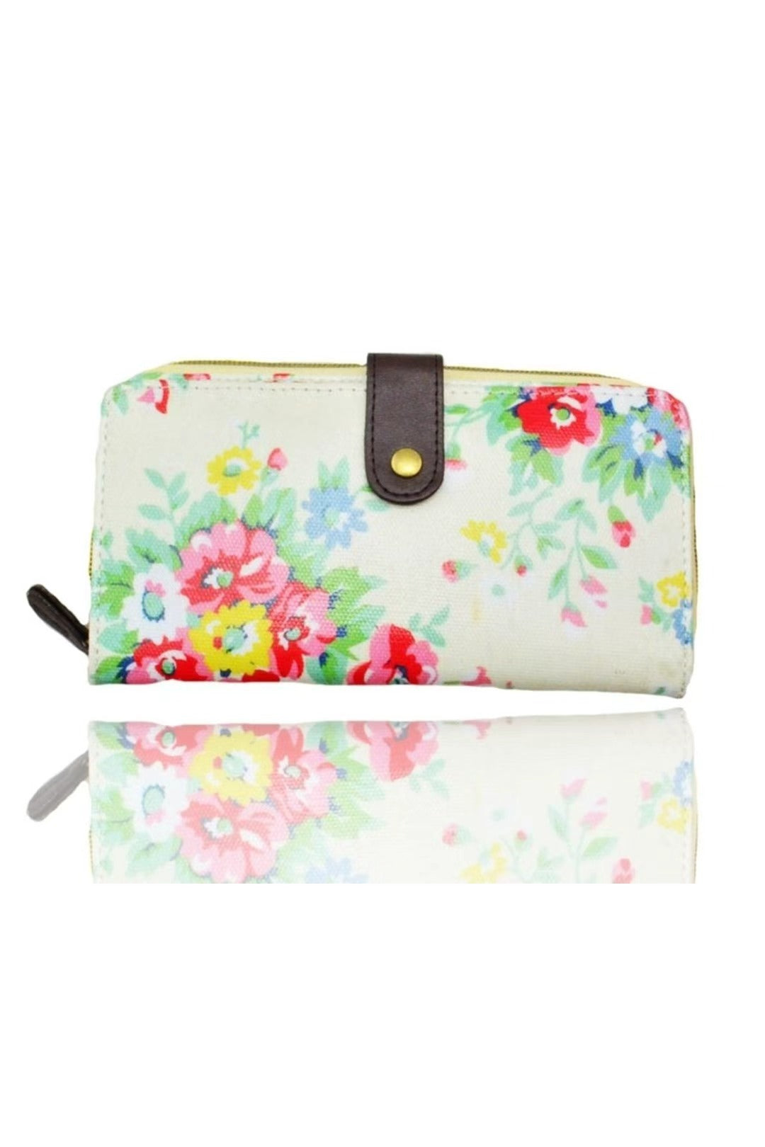 Floral Long Bifold Waterproof Purse - K2 - F