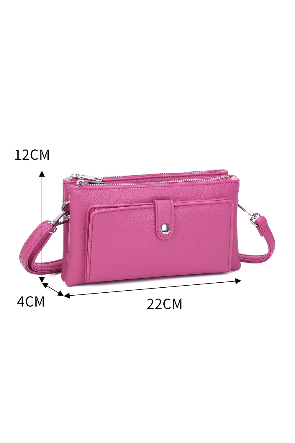 Evia PU Leather Double Compartment Crossbody Wallet Bag - RM250501