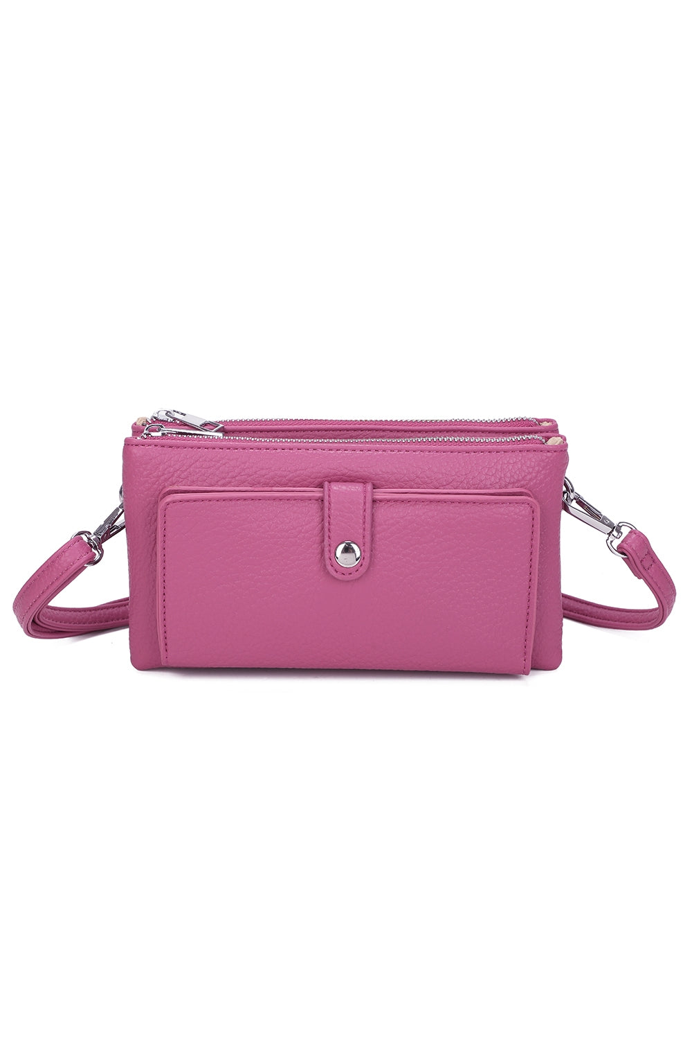 Evia PU Leather Double Compartment Crossbody Wallet Bag - RM250501