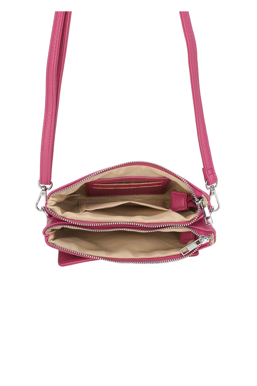 Evia PU Leather Double Compartment Crossbody Wallet Bag - RM250501