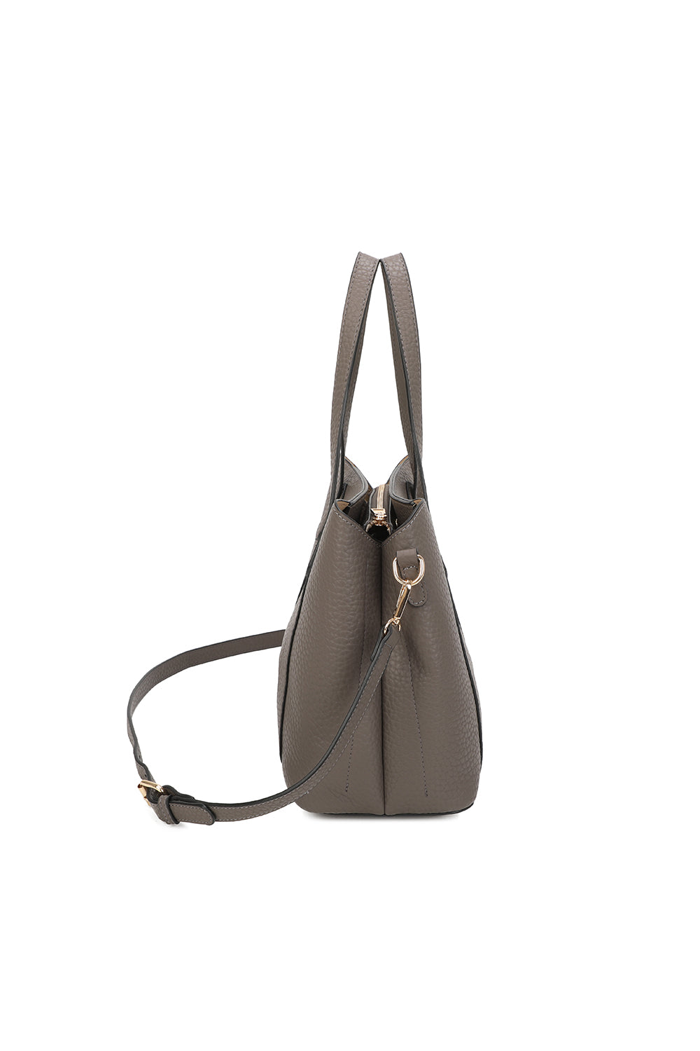 Evoline PU Leather Top Handle HandBag With Extra Removable Strap - RB250469