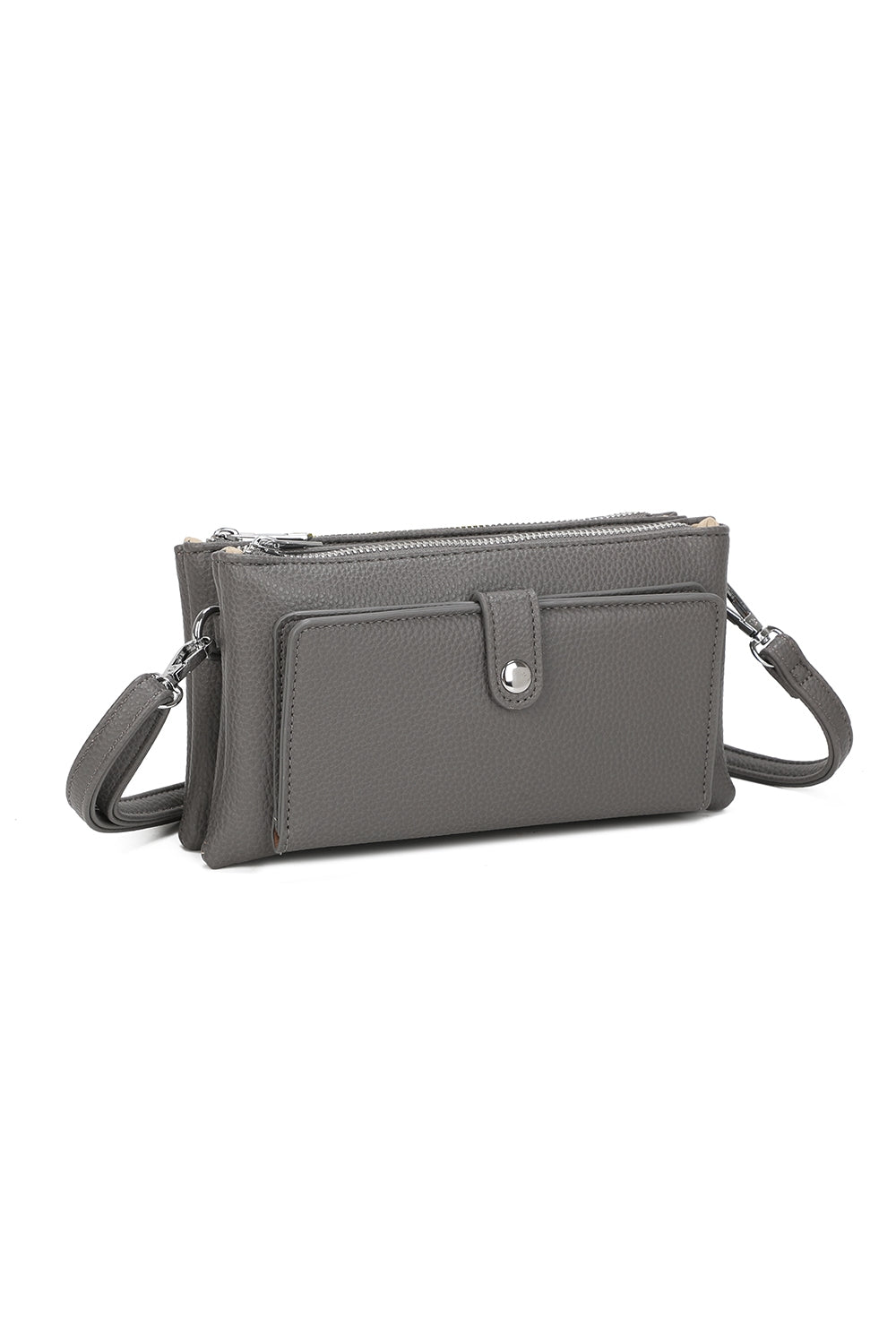 Evia PU Leather Double Compartment Crossbody Wallet Bag - RM250501