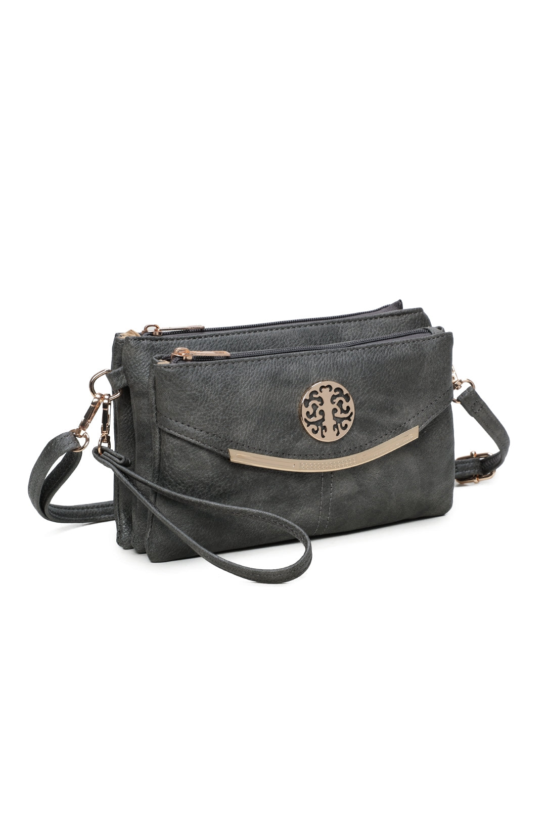 Noveau Triple Compartment Crossbody Bag - RB15111