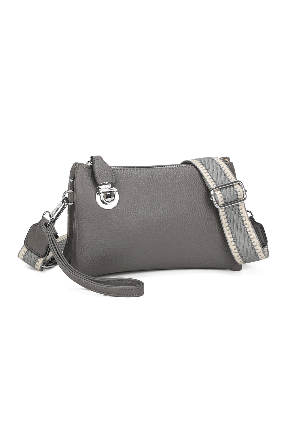 Lunaris Triple Compartment Crossbody Bag With A Fixed Lock - RM250612