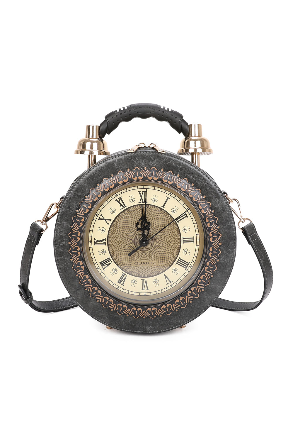 Clock PU Shoulder bag