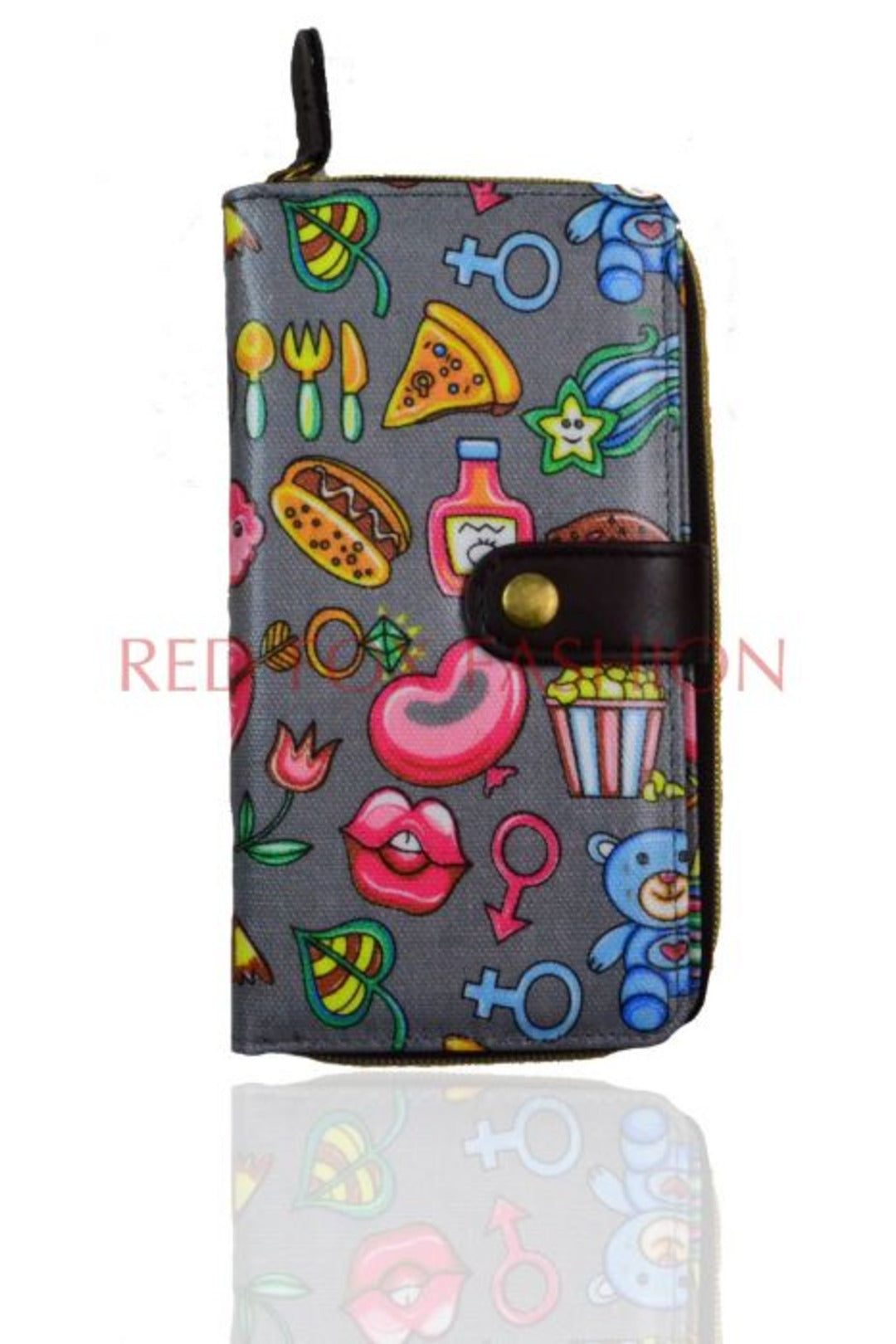 Fun Doodle PU Leather Pocket Wallet - K2 -E1