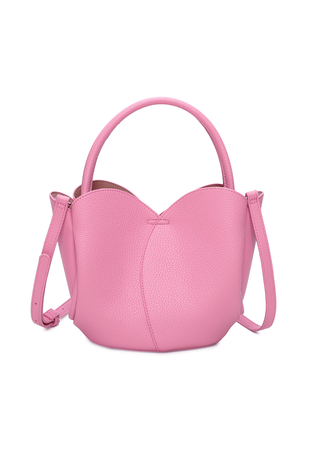The Petal 2in1 PU Leather Shoulder Hand Bag With an Extra Crossbody Bag - RY241051