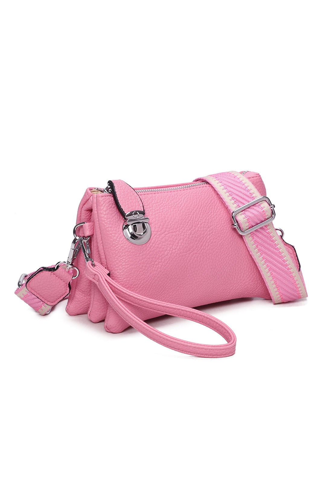 Lunaris Triple Compartment Crossbody Bag With A Fixed Lock - RM250612
