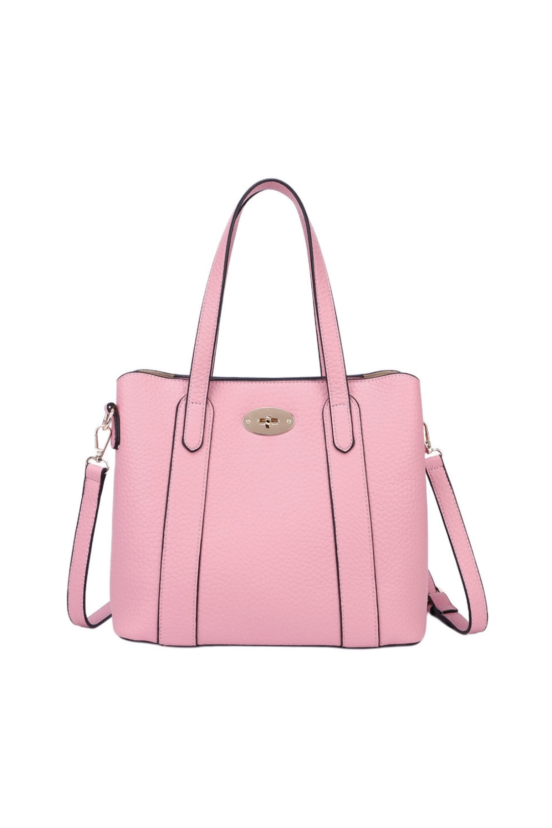 Evoline PU Leather Top Handle HandBag With Extra Removable Strap - RB250469