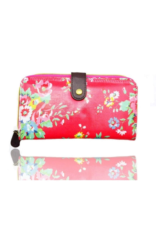 Floral Long Bifold Waterproof Purse - K2 - F
