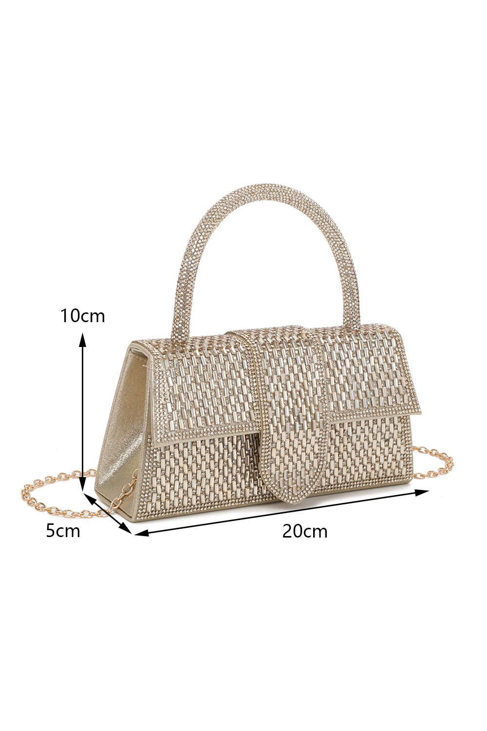 Starlace Top Handle Diamante Clutch Bag - RZ2533