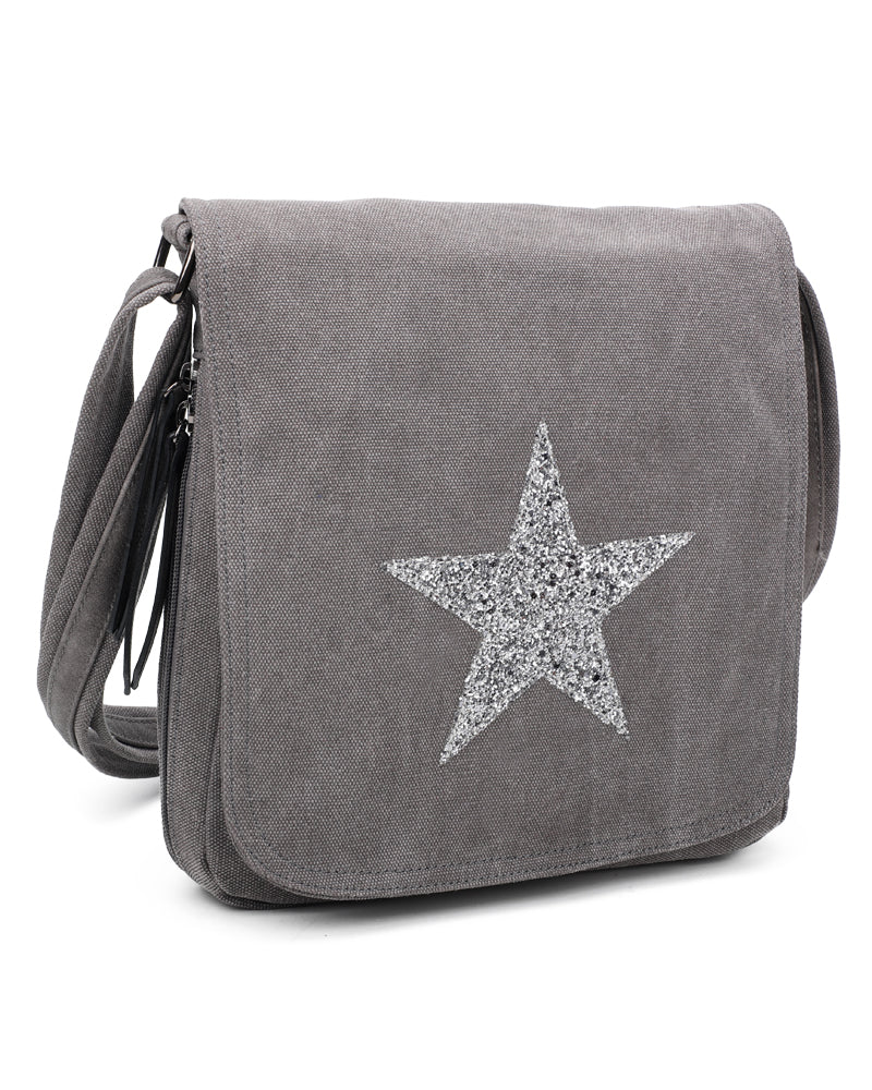 Star Flap Medium Size Crossbody Messenger Bag