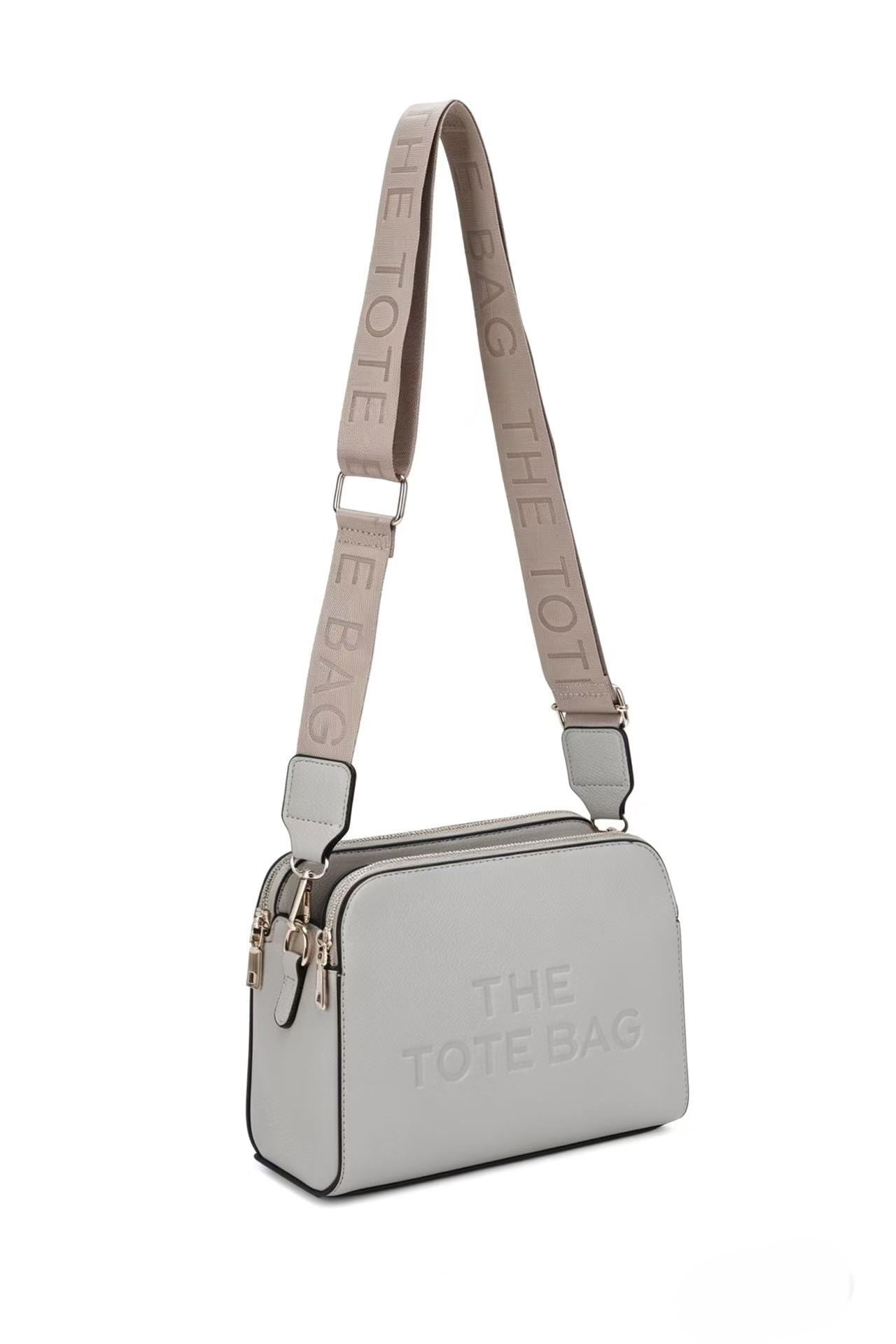 Verity Three Zipped Sections Triple Compartments Crossbody Tote Bag - RM230417