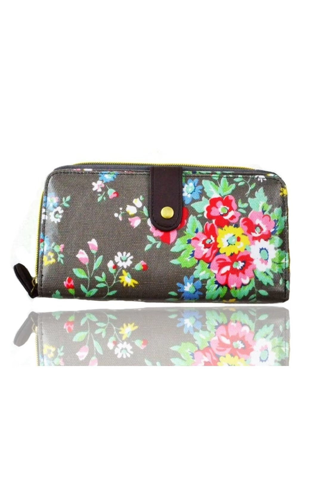 Floral Long Bifold Waterproof Purse - K2 - F