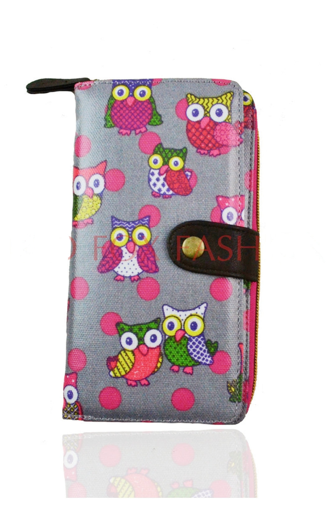 Owl Polka Dot Printed Waterproof Wallet - K2 - Owl - PD