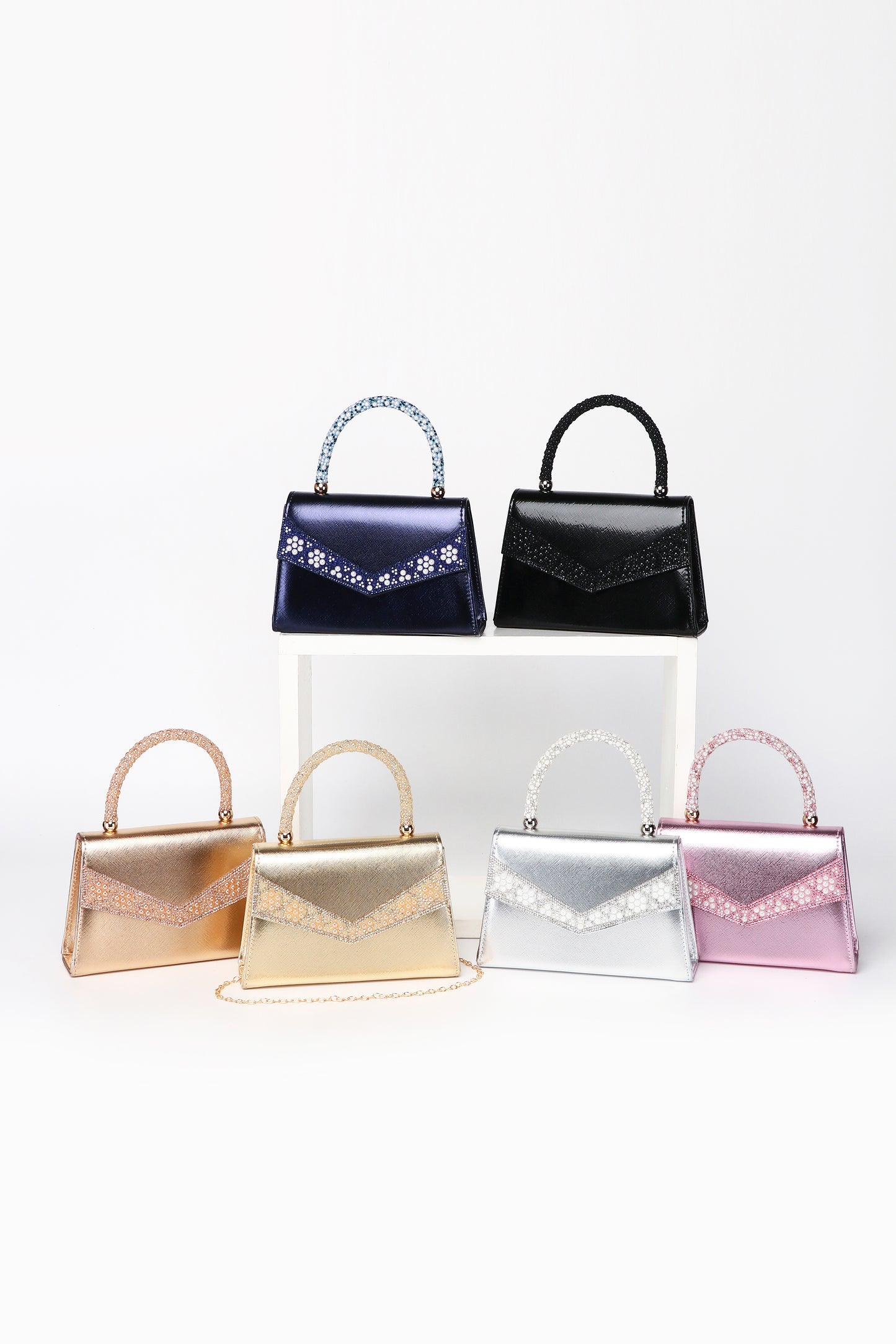 Paragon Top-Handle Evening Clutch Bag - RX2623