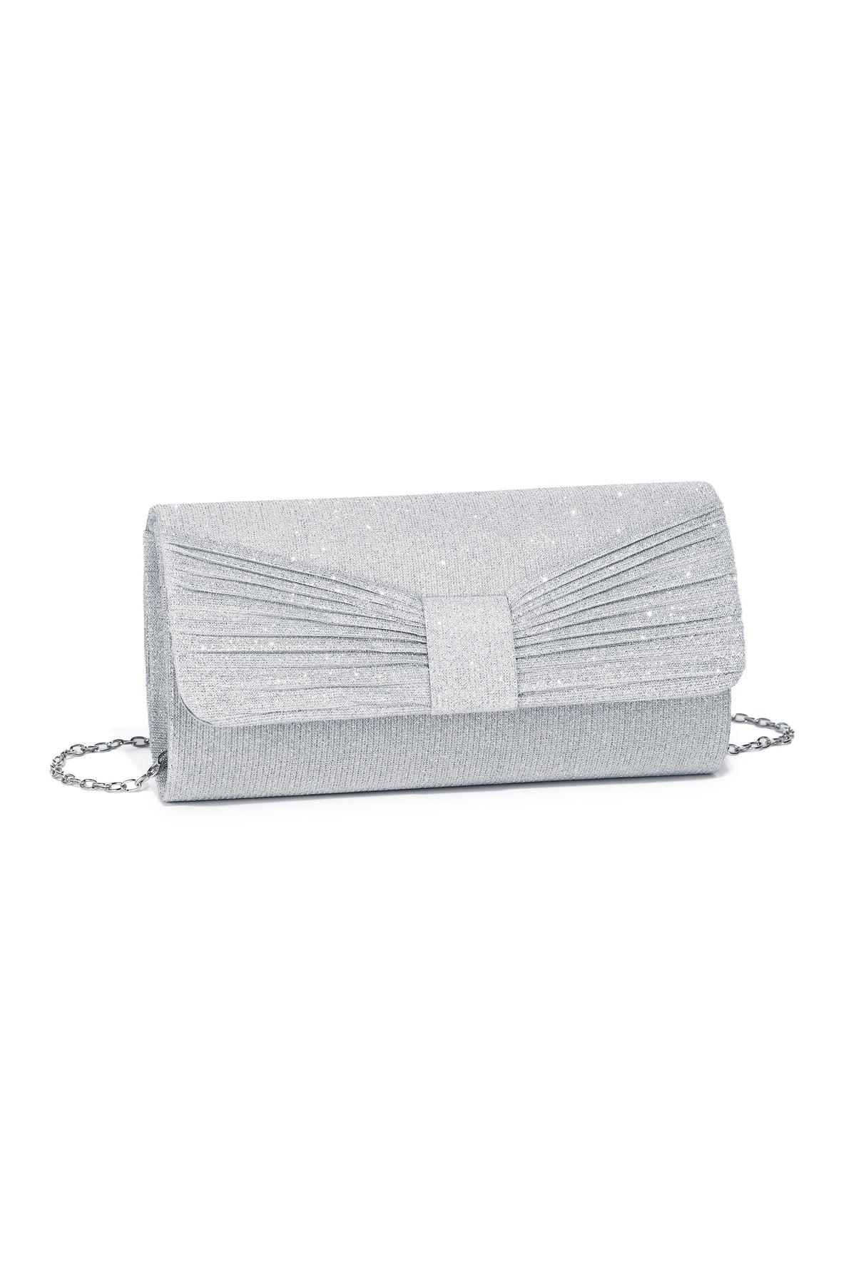 Lucienne Glittering Bow Shaped Evening Clutch Bag - RX2621