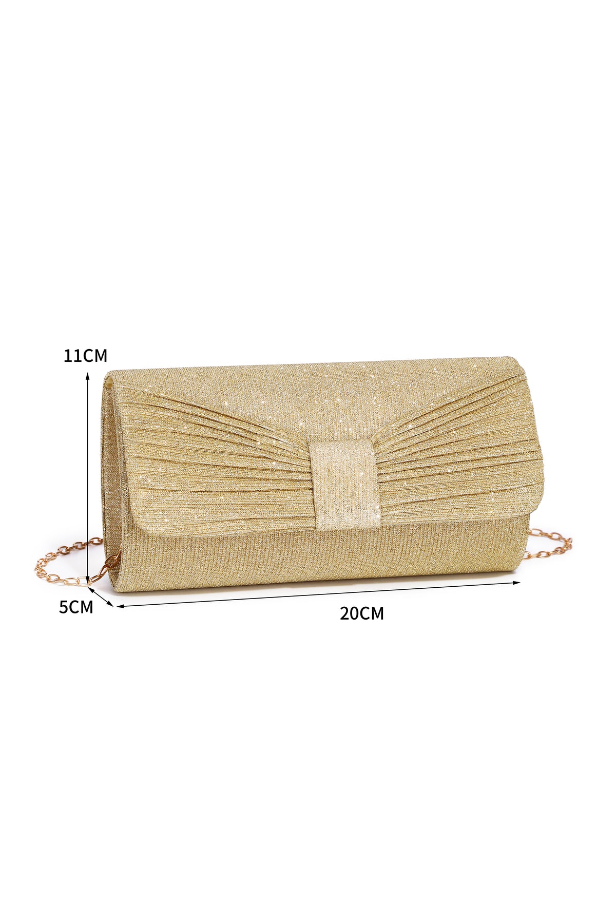 Lucienne Glittering Bow Shaped Evening Clutch Bag - RX2621