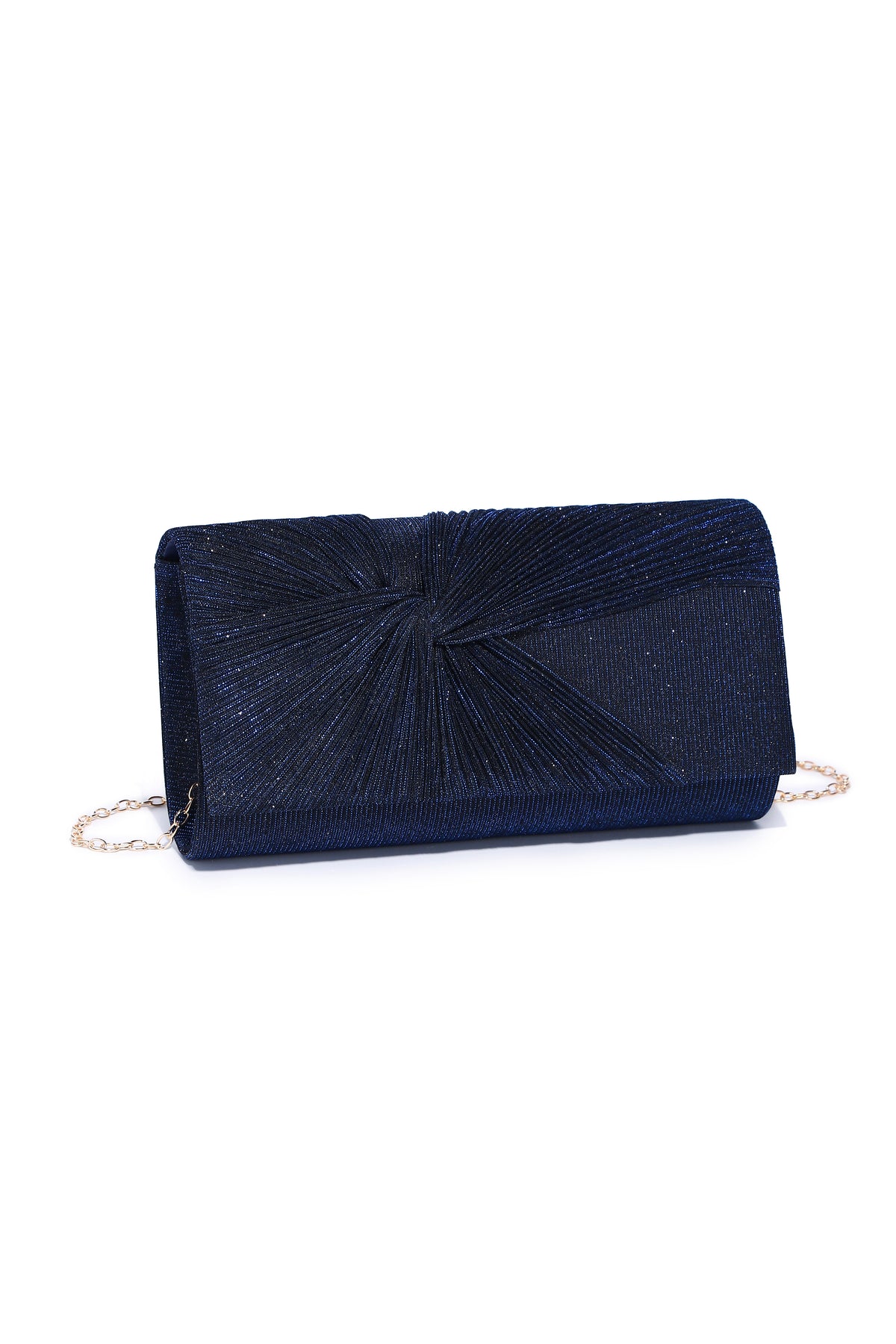 Cadence Glittering Twist Knot Evening Clutch Bag - RX2622