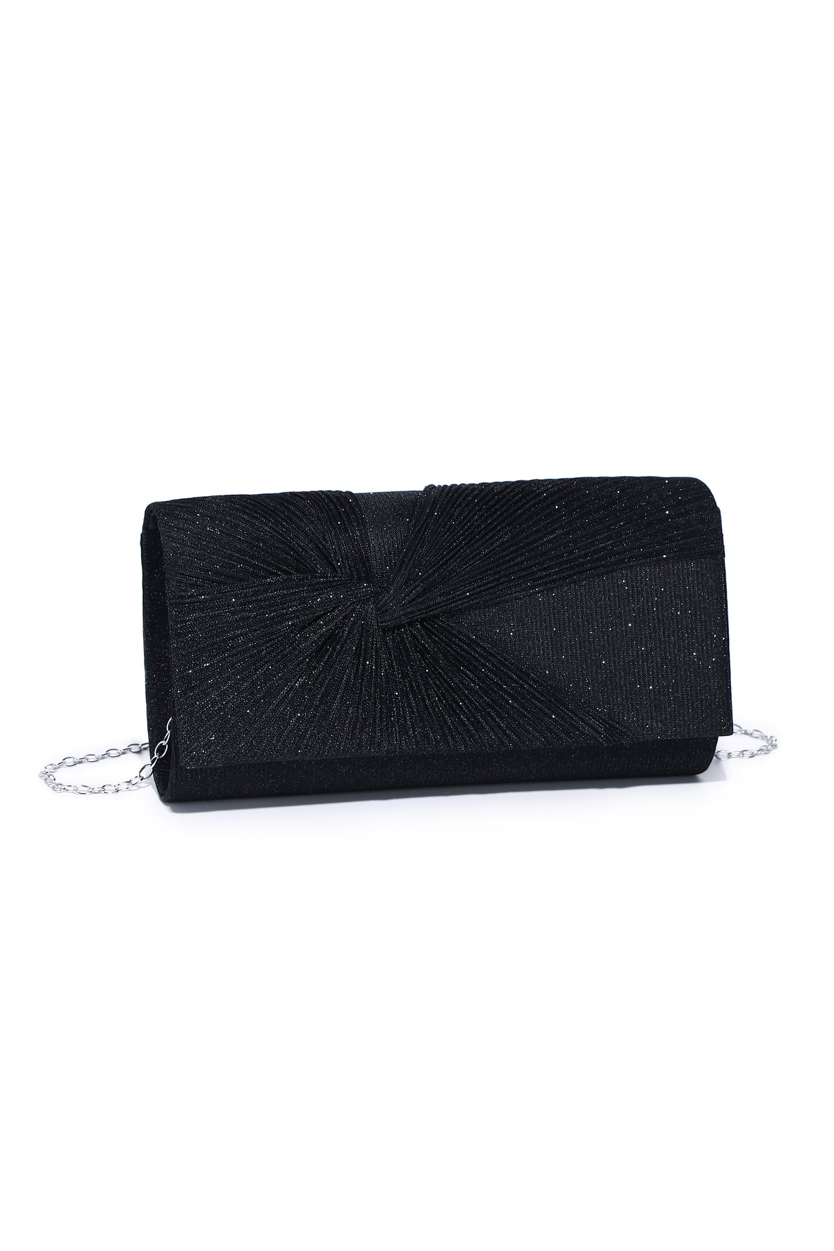 Cadence Glittering Twist Knot Evening Clutch Bag - RX2622