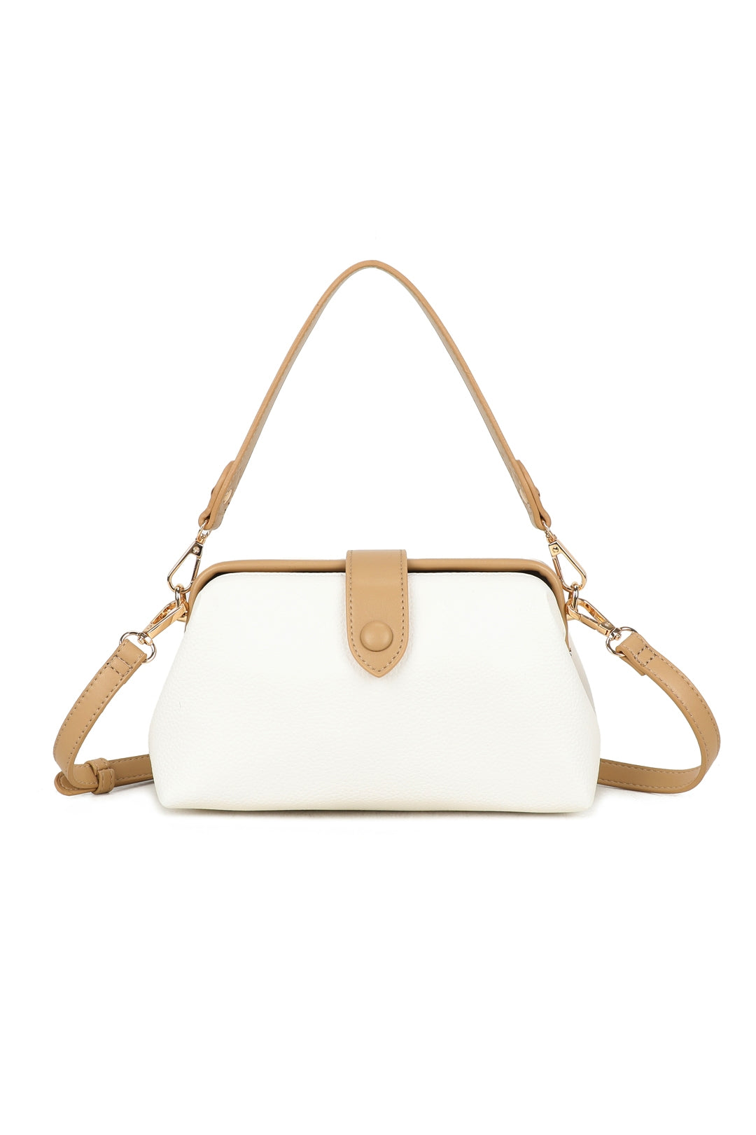 Elira PU Leather Top Handle Crossbody Vanity Hobo Bag - RJ221033