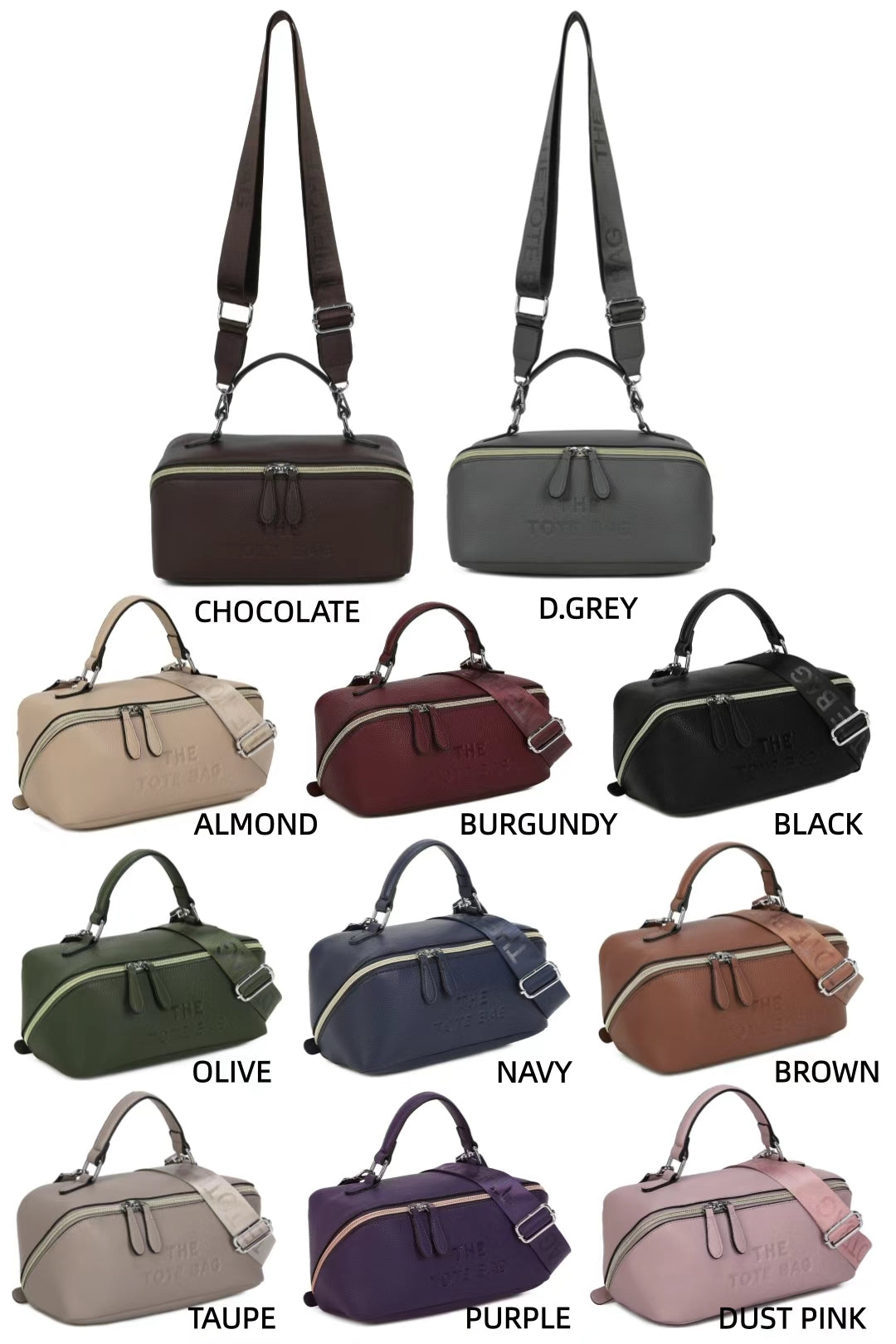Veya Vanity Case Triple Compacts Top Handle Tote Bag - RB260622