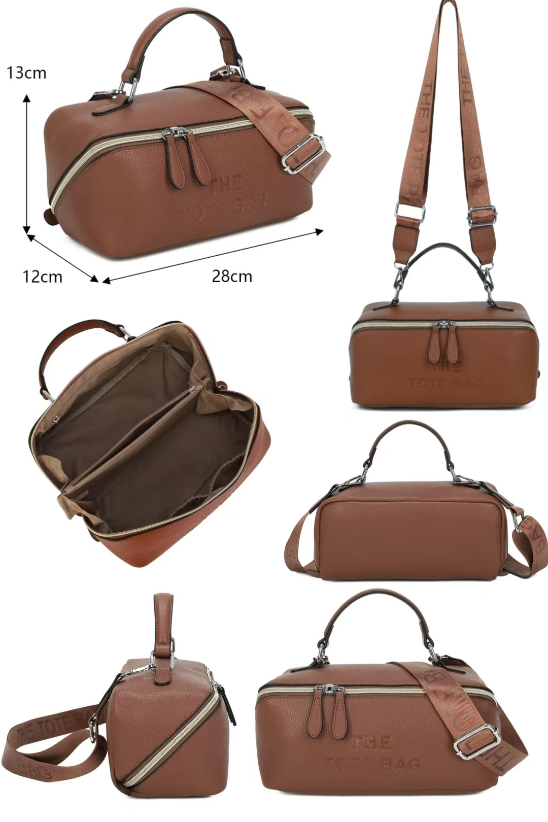 Veya Vanity Case Triple Compacts Top Handle Tote Bag - RB260622