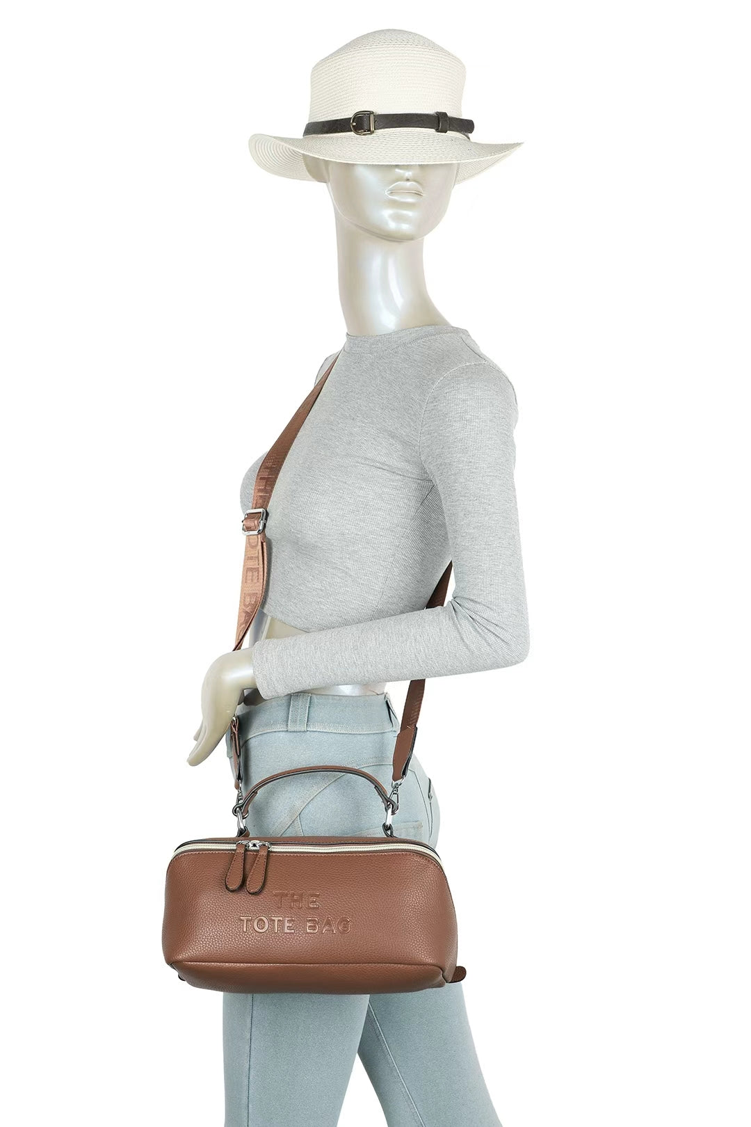 Veya Vanity Case Triple Compacts Top Handle Tote Bag - RB260622