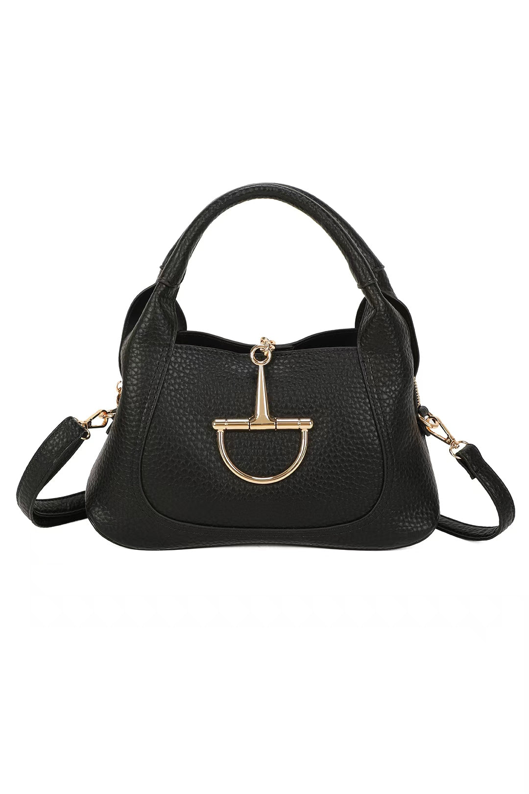 Solenne PU Leather Triple-Compartments Top Handle Bag - RB260516