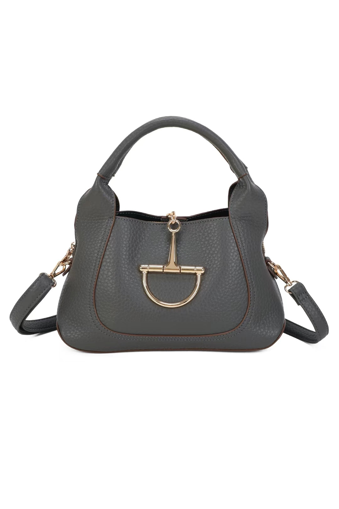 Solenne PU Leather Triple-Compartments Top Handle Bag - RB260516