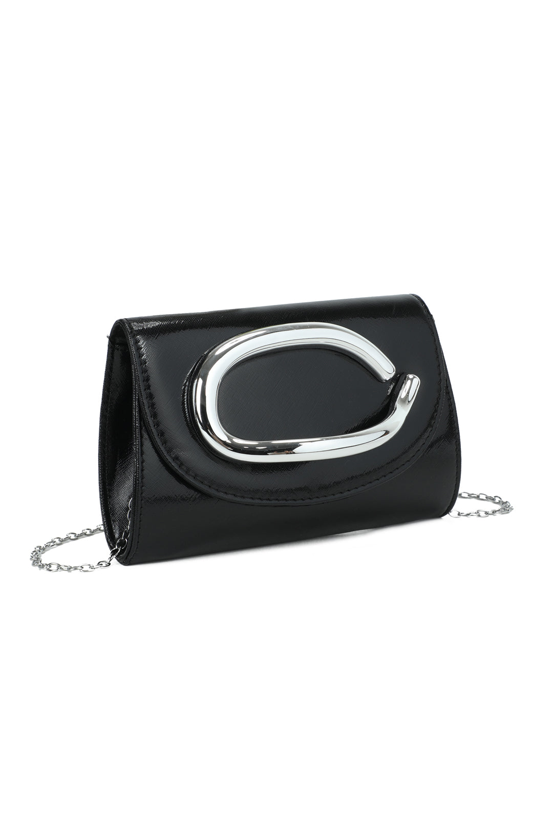 Eclipse PU Leather Elegant Handle Clutch Bag - RZ932
