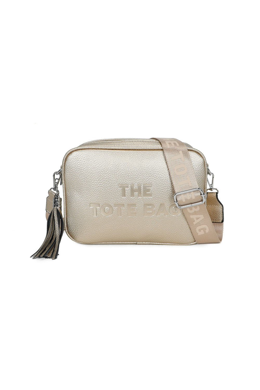 Korrae PU Leather Tassel Strap Crossbody Tote Bag - RB241035