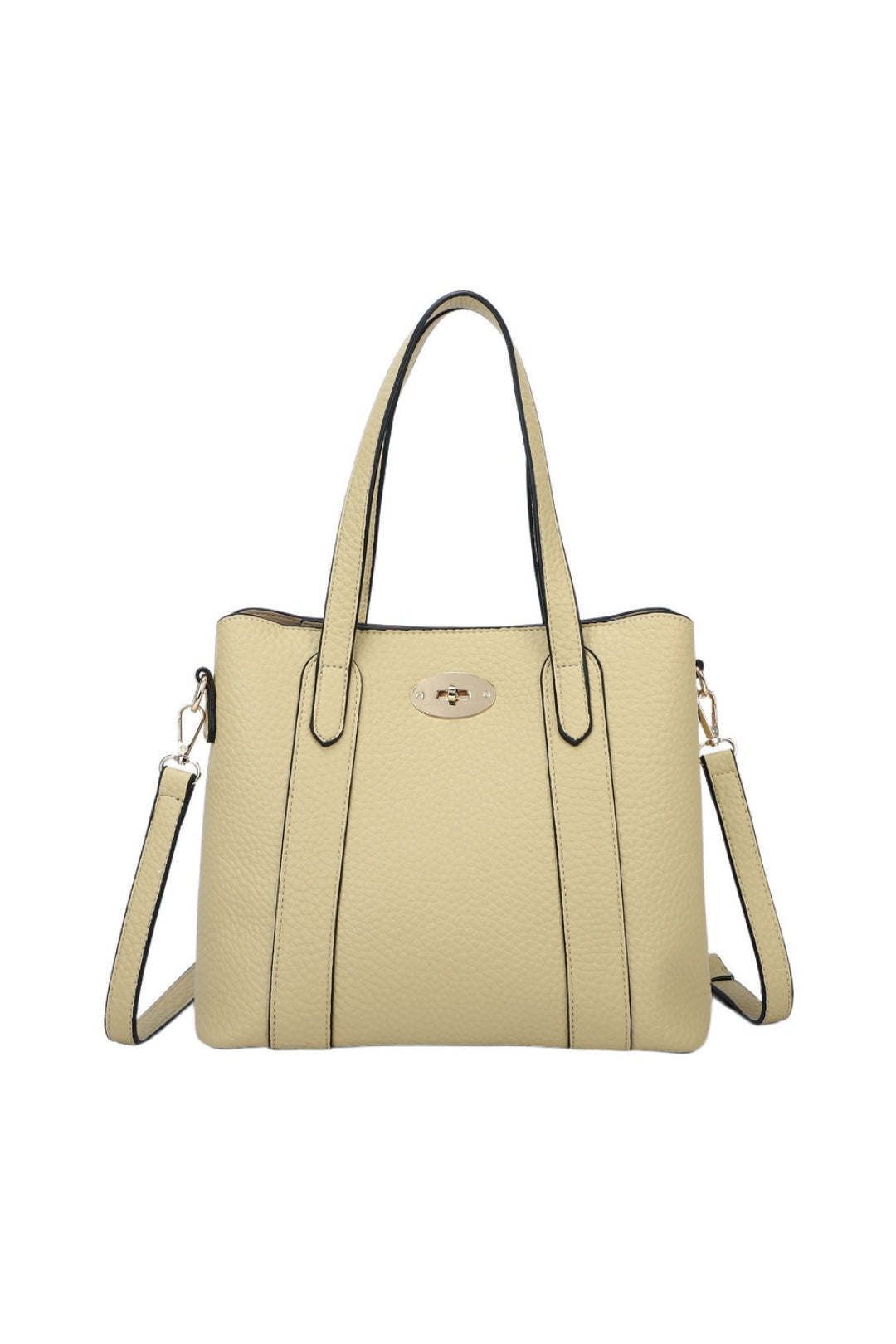 Evoline PU Leather Top Handle HandBag With Extra Removable Strap - RB250469