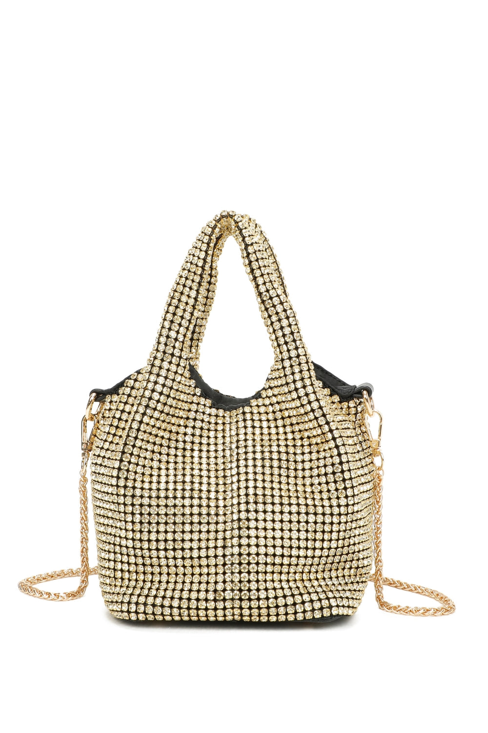 Dalu Diamond Embellished Bucket Evening Bag