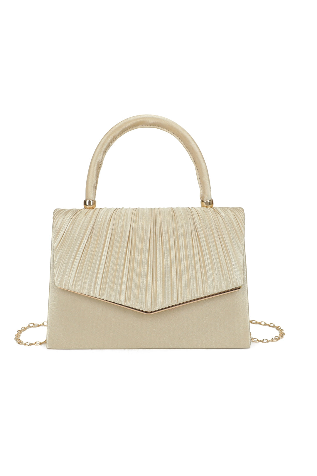 Atelier Pleated Satin Top Handle Clutch Bag - RZ2513