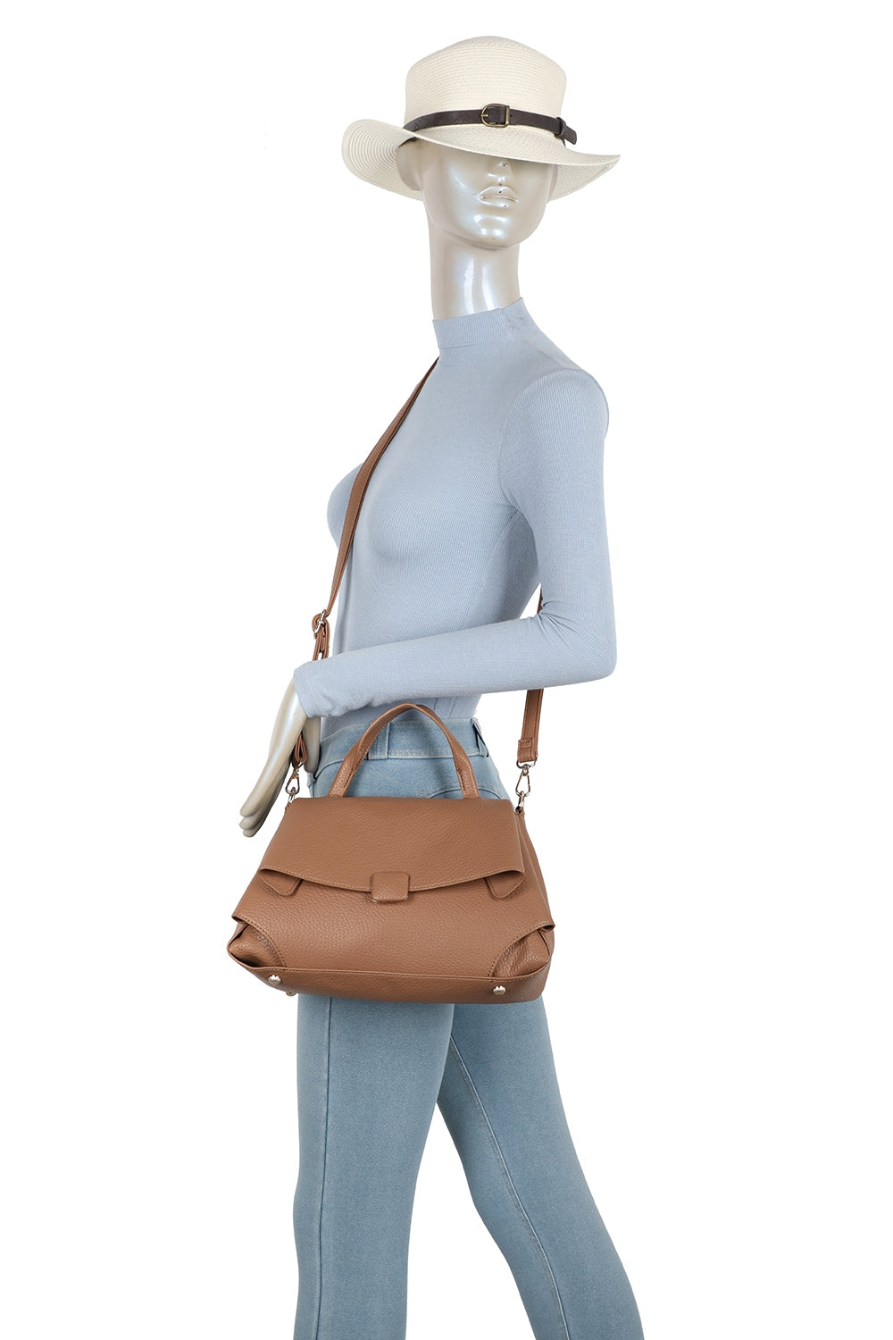 The Midtown Luxe Top Handle Bag With Extra Removable Shoulder Strap - RJ250476