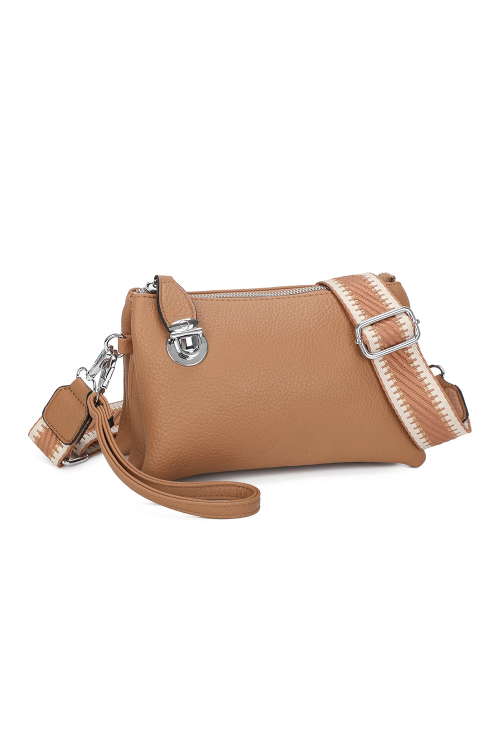 Lunaris Triple Compartment Crossbody Bag With A Fixed Lock - RM250612