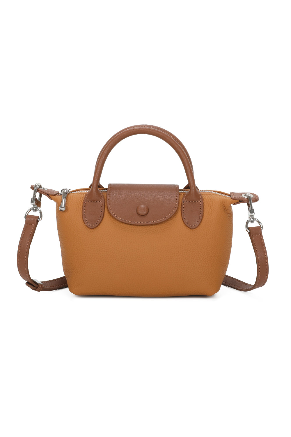Ria Leather Mini Shoulder Top Handle Bag(VL2402)