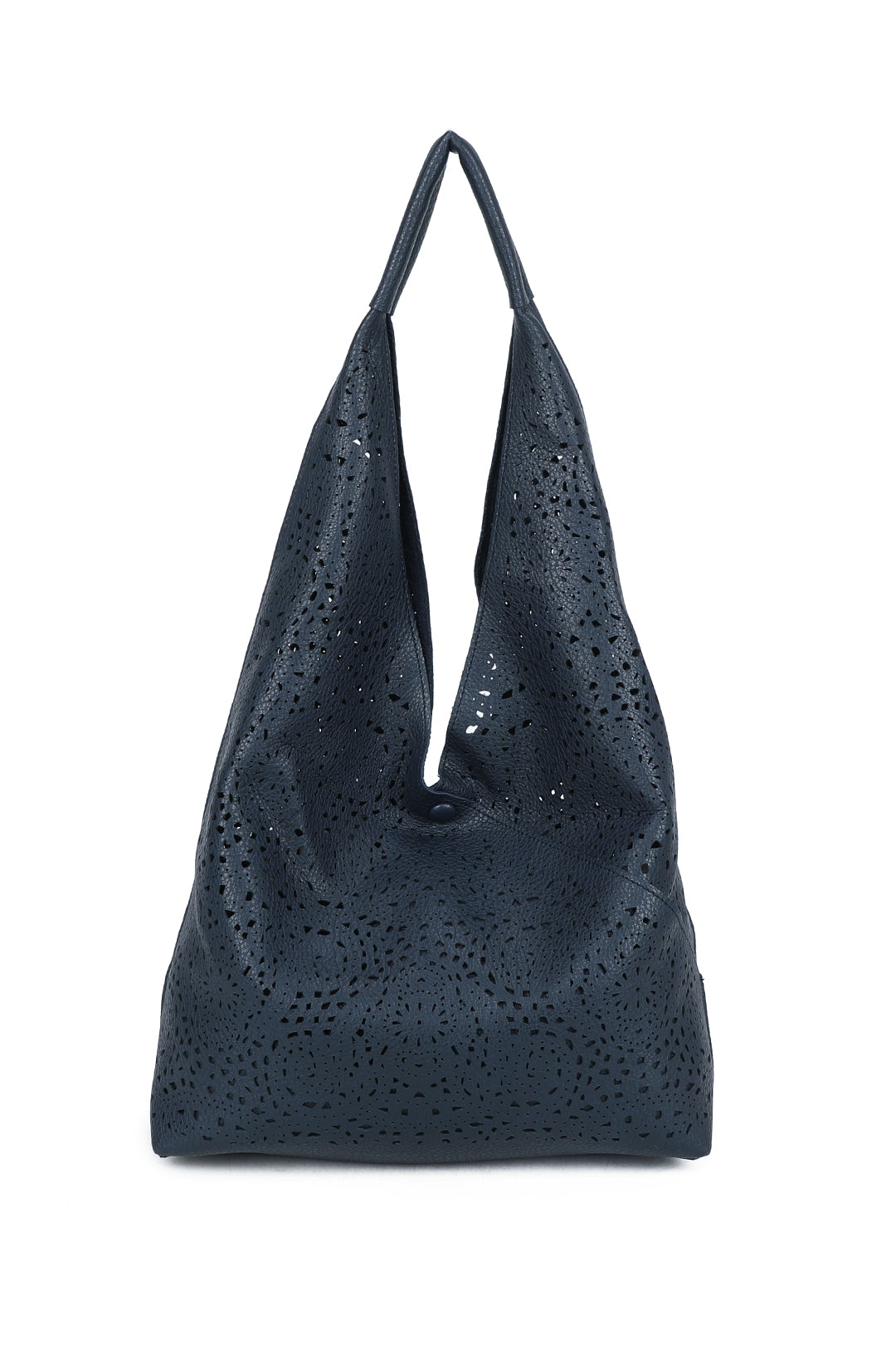 Elowen 2in1 Laser Hollowing PU Leather Tassel Large Hobo Shoulder Bag - RW250905